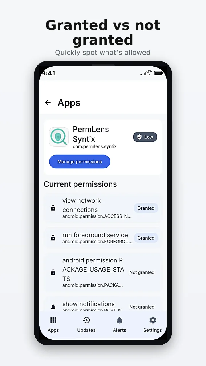 PermLens Syntix – Android Permission Checker & Privacy Audit App screenshot 2