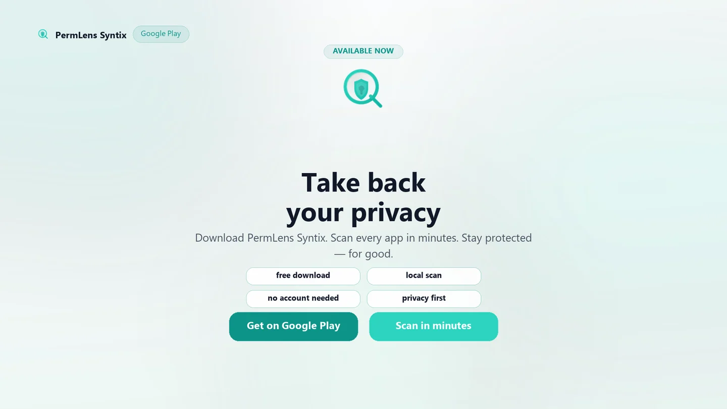 PermLens Syntix v1.1.3 — Smarter Privacy Dashboard, App Sizes & Alerts cover